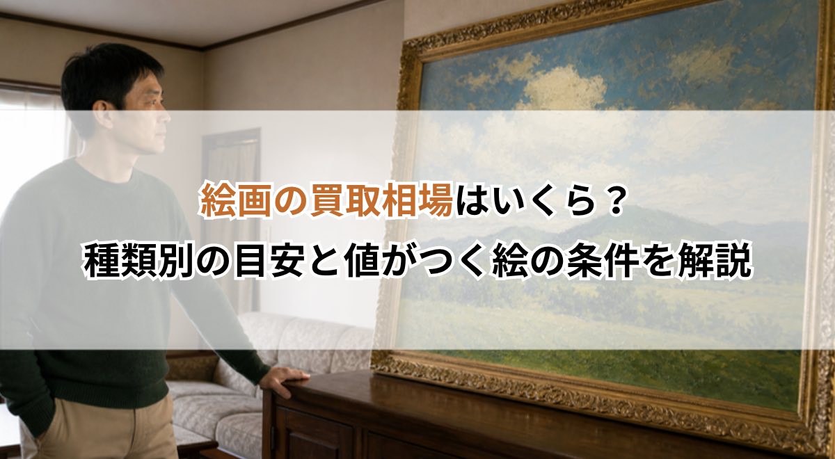 絵画の買取相場はいくら？種類別の目安と値がつく絵の条件を解説