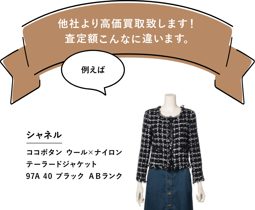 ブランド洋服を他社より高額買取します！