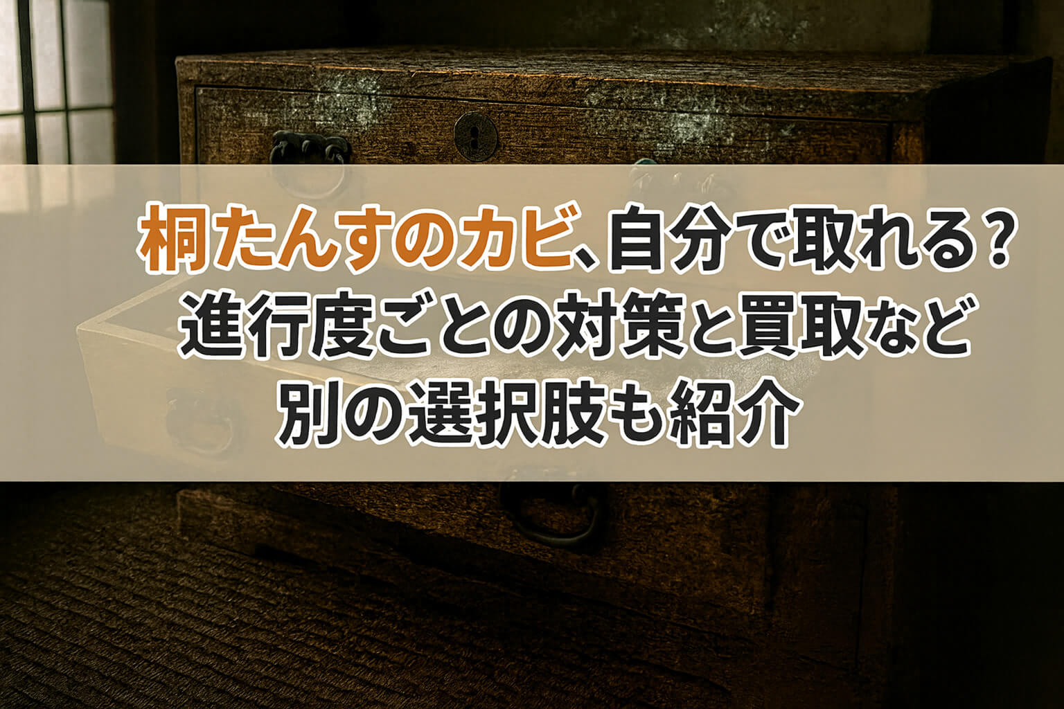 カビの生えた桐たんす