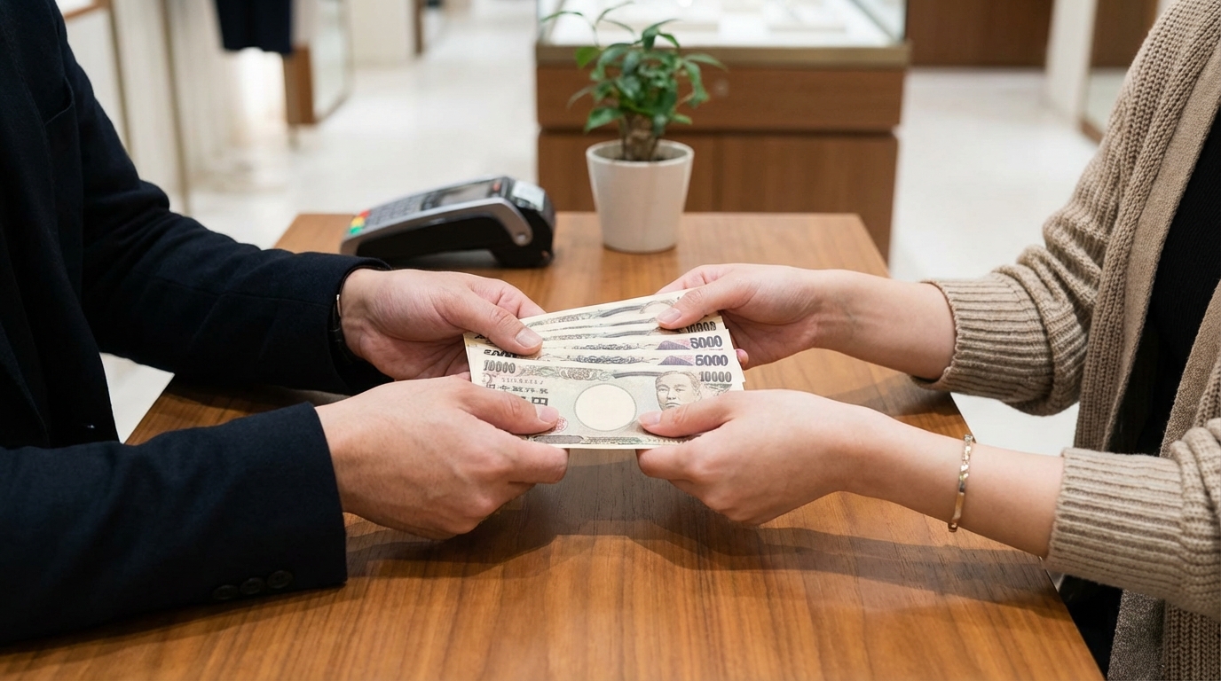 査定後に金額を受け取る