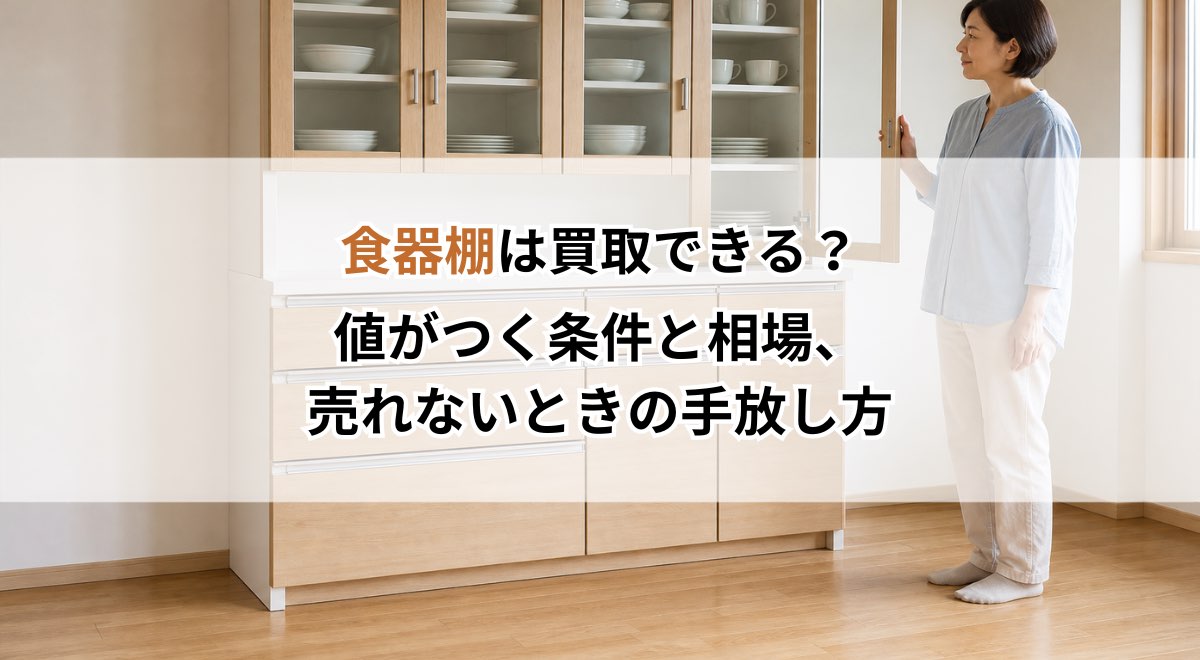 食器棚は買取できる？値がつく条件と相場、売れないときの手放し方