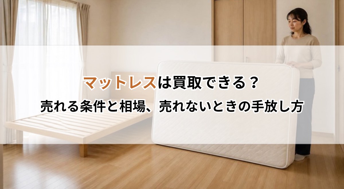 マットレスは買取できる？売れる条件と相場、売れないときの手放し方