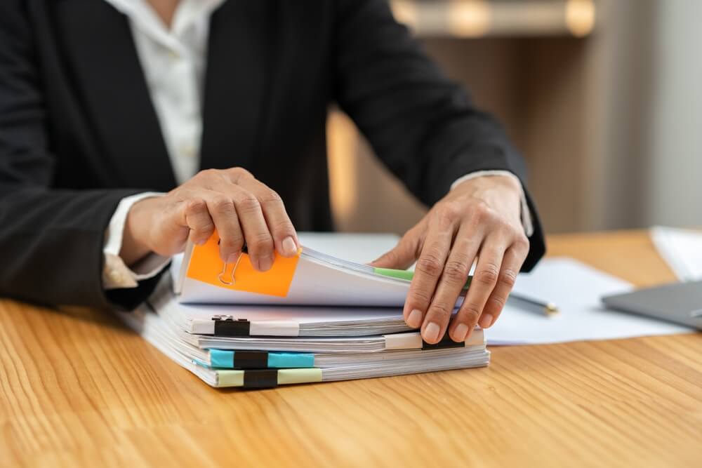 たくさんの書類