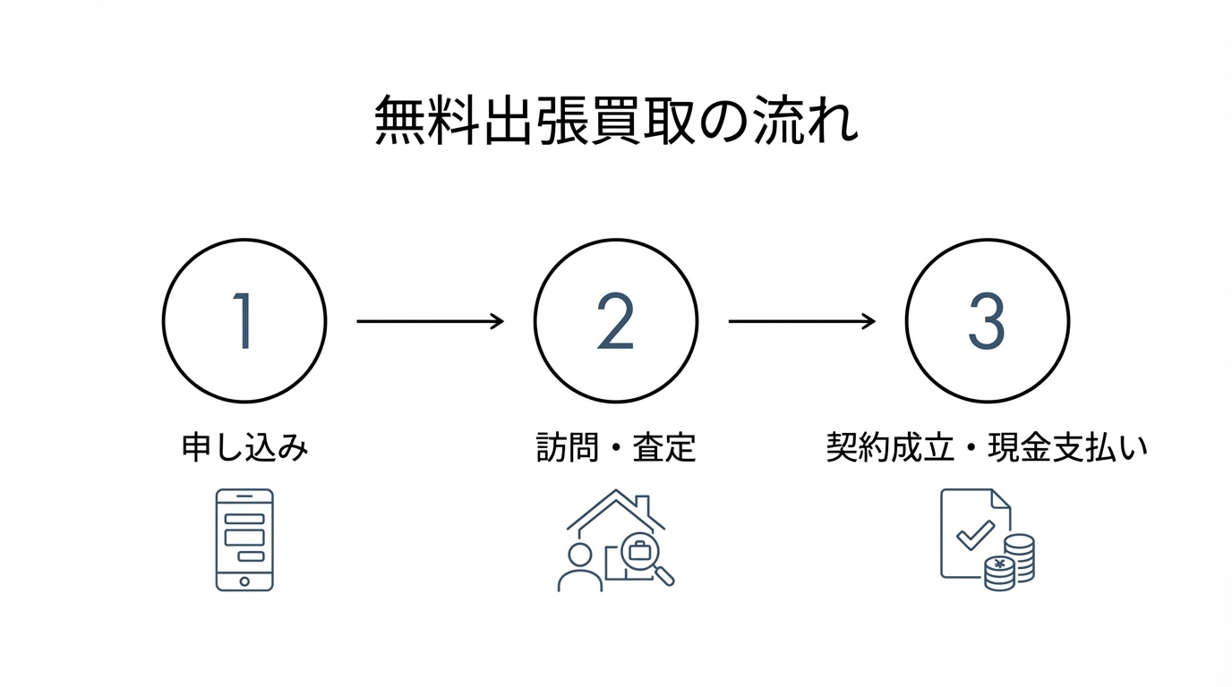 出張買取の流れ