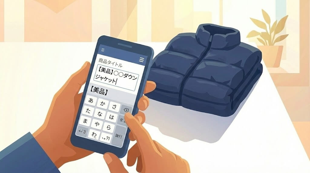 ⑥ タイトル先頭に【美品】などのパワーワードを置く