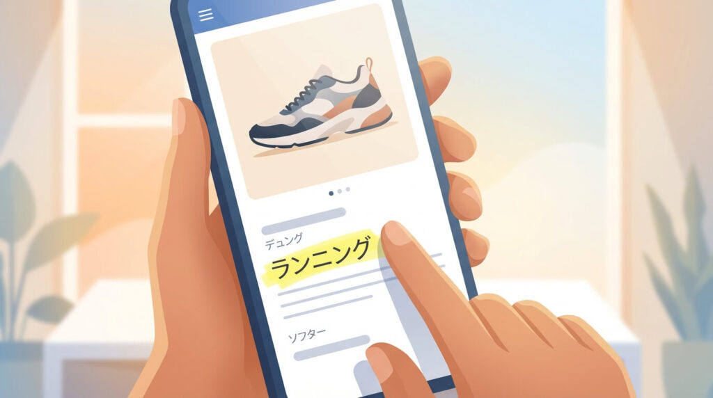 ⑨ 利用シーンを連想させるワード選定