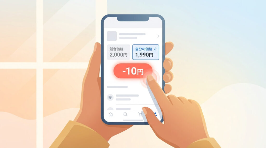 ⑪ 競合より10円安くして価格順の上位を狙う