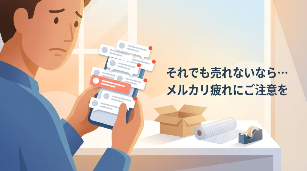 それでも売れないなら…メルカリ疲れにご注意を