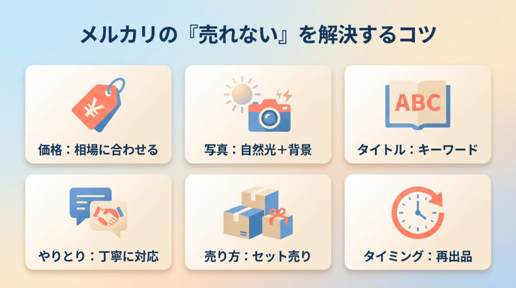メルカリの「売れない」を解決するコツ
