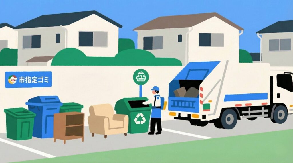 自治体の粗大ごみ回収を利用する