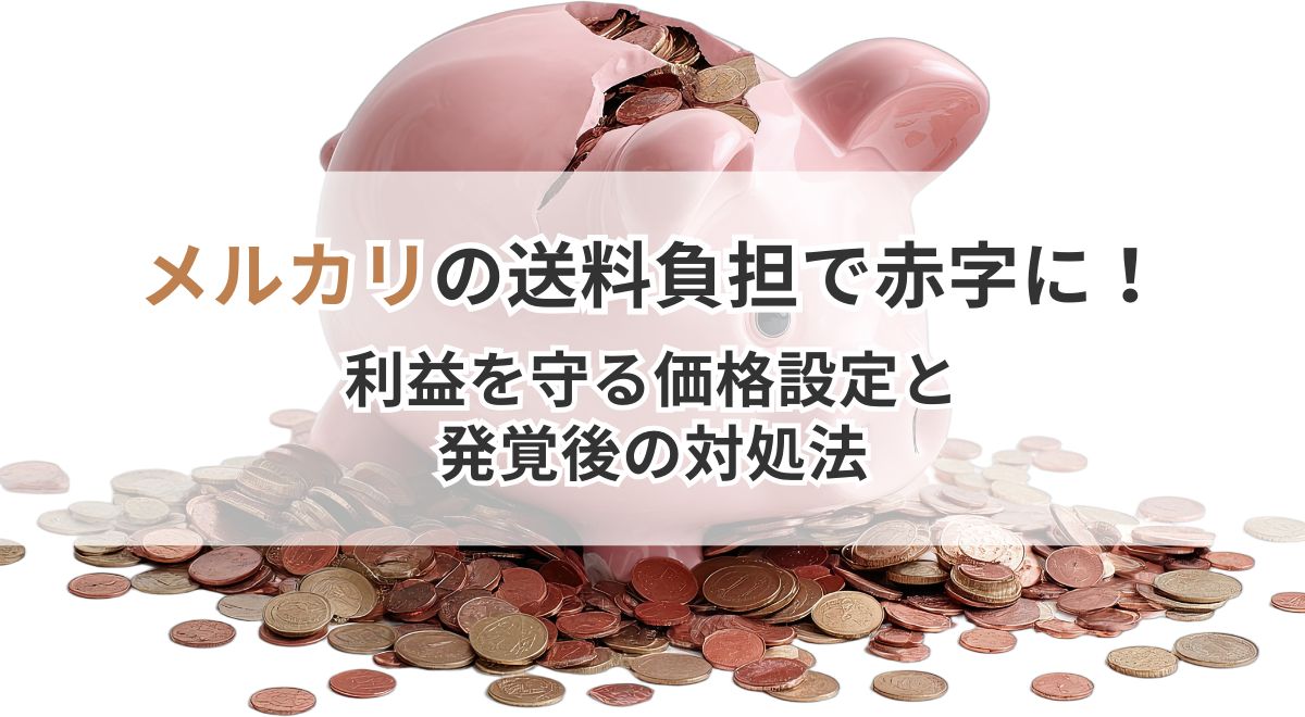 メルカリの送料赤字対策と価格設定についての解説画像