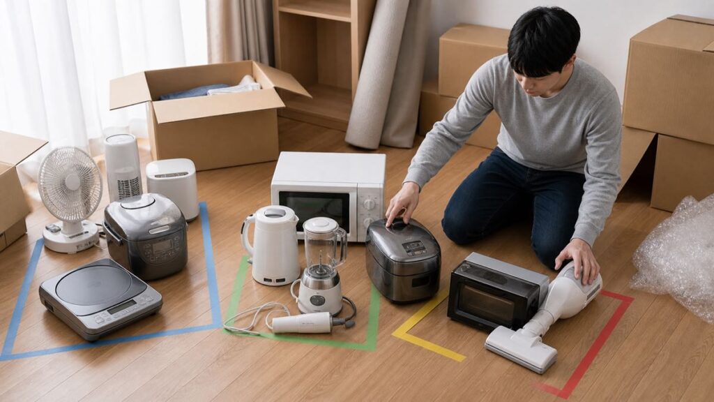 引越しで家電を処分する前に決めておくこと