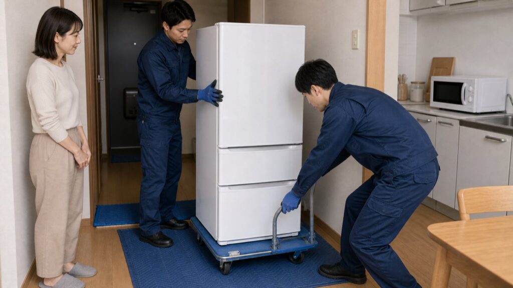 冷蔵庫の出張買取で重さと運び出しの負担を減らす方法