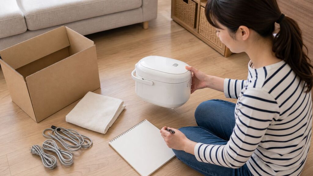 売る前にその家電をどうするか決める