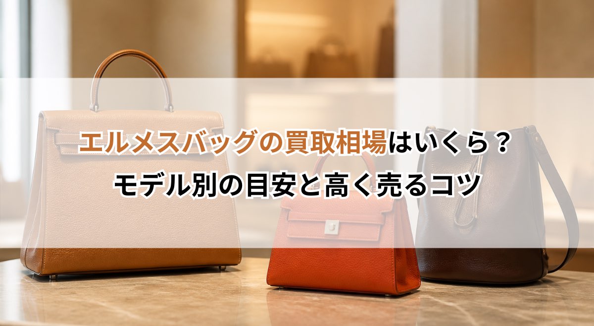 エルメスバッグの買取相場はいくら?モデル別の目安と高く売るコツ