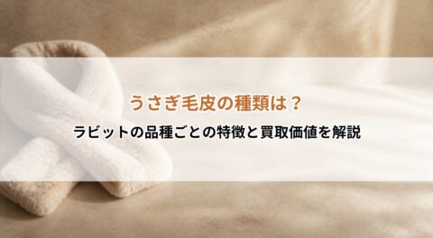 うさぎ毛皮の種類は?ラビットの品種ごとの特徴と買取価値を解説